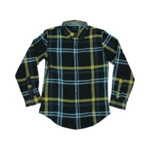 Univibe Big Boys Binford Twill Plaid Woven Shirt Small